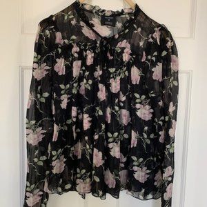 Ulla Johnson floral silk blouse